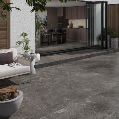 Slate Mix Mocha Porcelain Floor Tile 1000mm x 1000mm x 9mm (2 per Box)