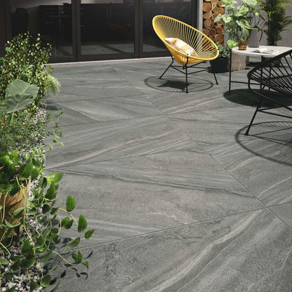 Britannia Stone Grey Matt Glazed Porcelain 600mm x 900mm x 20mm (2 per Box)