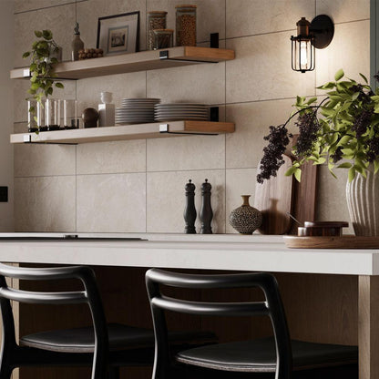 Slate Mix Cream Porcelain Wall & Floor Tile 300mm x 600mm (6 per Box)