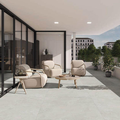 Slate Mix Grey Porcelain Outdoor Floor Tile 1000mm x 1000mm x 20mm