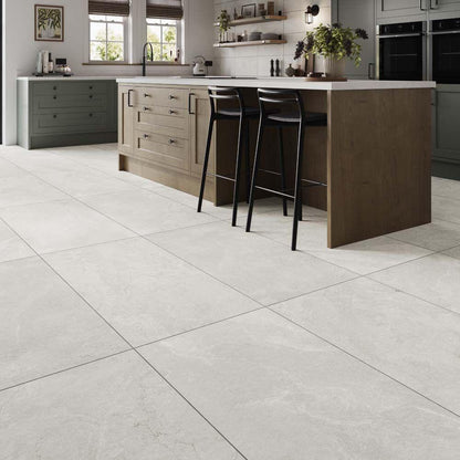 Slate Mix White Porcelain Wall & Floor Tile 600mm x 1200mm (2 per Box)