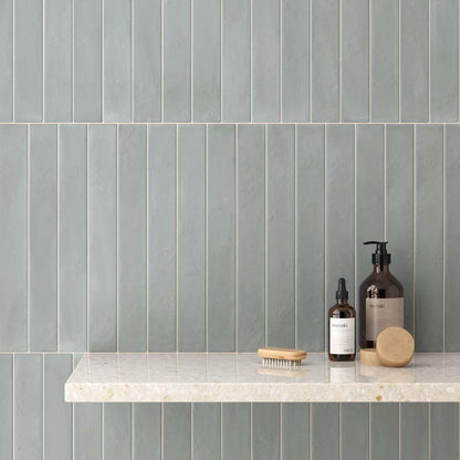 Corsica Blue Earth Matt Porcelain Wall & Floor 50mm x 400mm (50 per Box)
