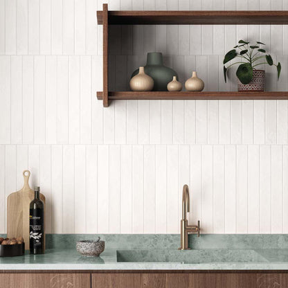 Corsica White Sands Matt Porcelain Wall & Floor 50mm x 400mm (50 per Box)
