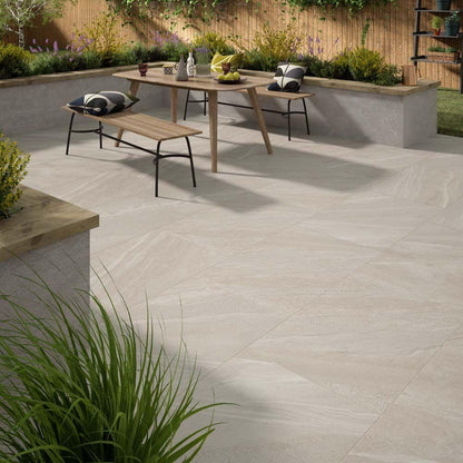 Britannia Stone White Matt Glazed Porcelain 600mm x 900mm x 20mm (2 per Box)