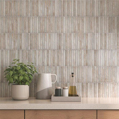 Maya Linear Grey Wall Tile 350mm x 350mm (12 per Box)