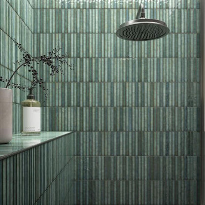 Maya Linear Emerald Wall Tile 350mm x 350mm (12 per Box)