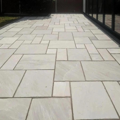 Indian Sandstone Patio Pack Kandla Grey (60 Slabs - 18.97m2 per Pack) - All Colours