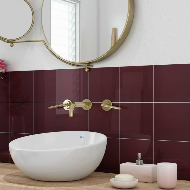 Hr Johnson Prismatics Gloss Victorian Maroon Tiles - Buy Online