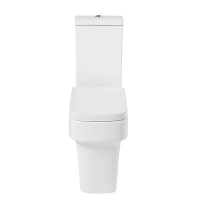 Medici Close Coupled Toilet with Closed, Flush to Wall Back - Aqua