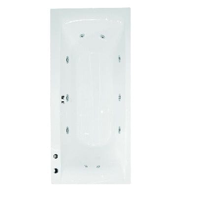 Oporto 6 Jet Whirlpool Bath - Aqua