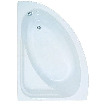 Orlah Offset Corner Bath - 1500 x 1040mm - Aqua