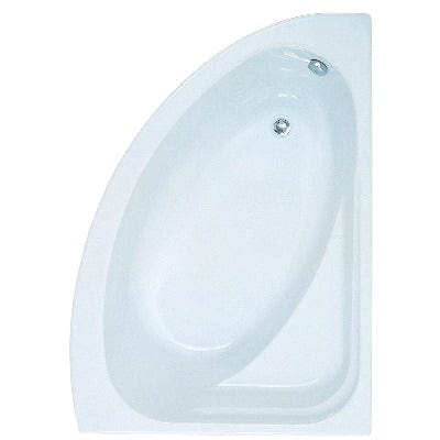 Orlah Offset Corner Bath - 1500 x 1040mm - Aqua