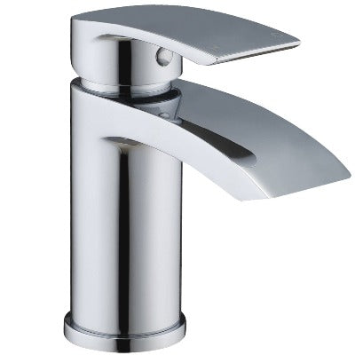 Pure Chrome Basin Mixer w/ Click-Clack Waste - All Sizes - Aqua