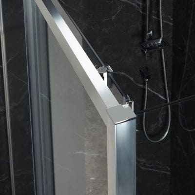 Purity Sliding Shower Door w/ Chrome Handle - All Sizes - Aquaglass