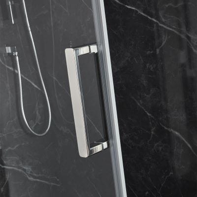 Purity Sliding Shower Door w/ Chrome Handle - All Sizes - Aquaglass