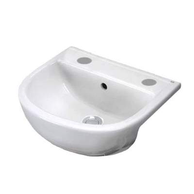 Compact 55cm Semi Recessed Basin in Alpine White - All Styles - RAK Ceramics