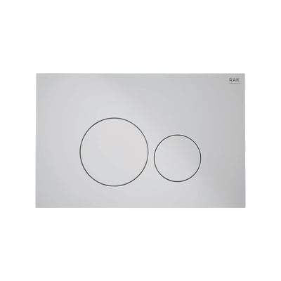 Ecofix Matt Chrome Flush Plate with Matt Chrome Push Plates - All Styles - RAK Ceramics