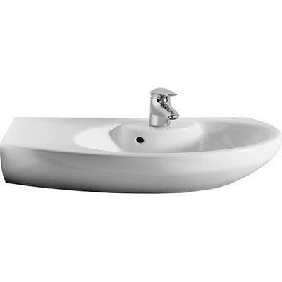 Senso Compact 680mm Corner Basin - 1 Tap Hole - Roca