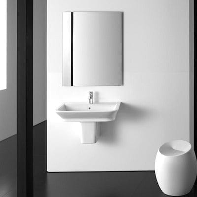 The Gap Basin with Semi Pedestal - 1Tap Hole - All Sizes - Roca