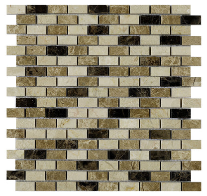Expresso Polished Marble Mosaic 305mm x 305mm (10 per Box)