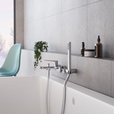 Shine Wall Mounted Bath Shower Mixer - Demm