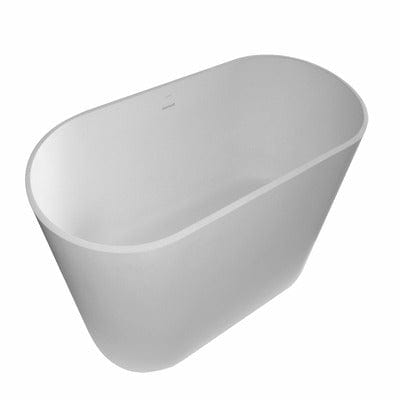 Mini Cusco Solid Surface Freestanding Double Ended Bath - 1550 x 750mm - Aqua