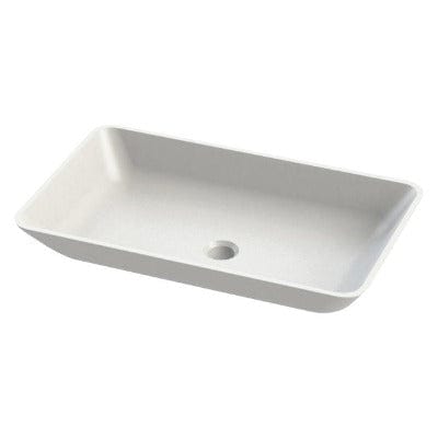 Elvis Rectangle Solid Surface Basin - 596 x 353 x 88mm (L x W x H) - Aqua