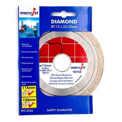 TG750 Grout Remover Blade (115mm x 22.2mm) - Marcrist Tools & Workwear