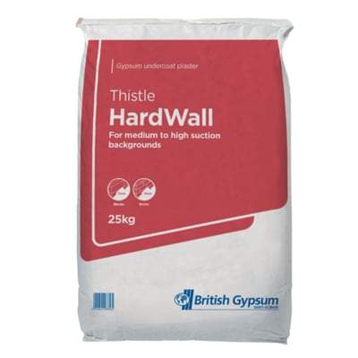 Copy of British Gypsum Thistle Hardwall Plaster 25Kg Bag - British Gypsum Building Materials