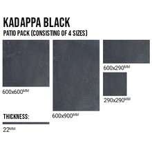 Load image into Gallery viewer, Indian Limestone Patio Pack Kadappa Black (84 Slabs - 15.2m2 per Pack)
