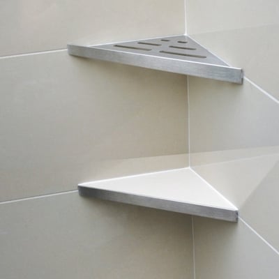 Genesis Stainless Steel Reversible Shower Shelf (KBREV)