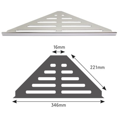 Genesis Aluminium Steel Shower Shelf (KBSSA)