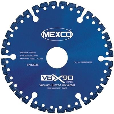 Multi Use Vacuum Brazed Blade x 115mm