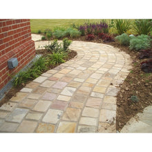 Load image into Gallery viewer, Mint Fossil Sandstone Cobbles/Edging Pack (12.3m2 - 420 Mixed Pieces per Pack)
