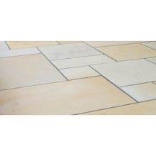 Load image into Gallery viewer, Chivas Mint Fossil Sandstone Paving Pack (19.50m2 - 66 Slabs / Mixed Pack)
