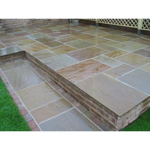 Load image into Gallery viewer, Traditional Raj Green Sandstone Paving Pack (19.50m2 - 66 Slabs / Mixed Pack)
