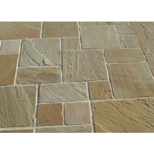 Load image into Gallery viewer, Heritage Mint Fossil Sandstone Paving Pack (19.5m2 - 66 Slabs/Mixed Pack)
