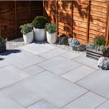Load image into Gallery viewer, Misty Light Grey Sandstone Paving Pack (19.50m2 - 66 Slabs / Mixed Pack)
