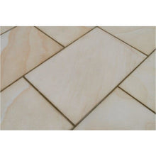 Load image into Gallery viewer, Misty Mint Fossil Sandstone Paving Pack (19.50m2 - 66 Slabs / Mixed Pack)
