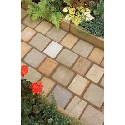 Raj Blend Sandstone Cobbles/Edging Pack (23.04m2 - 900 Pieces per Pack)