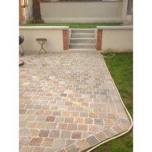 Load image into Gallery viewer, Raj Blend Sandstone Cobbles/Edging Pack (12.3m2 - 420 Mixed Pieces per Pack)
