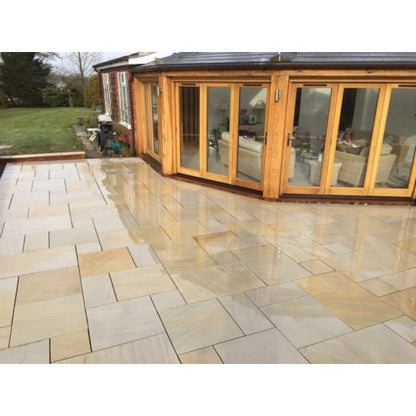 Chivas Raj Green Sandstone Paving Pack (19.50m2 - 66 Slabs / Mixed Pack)