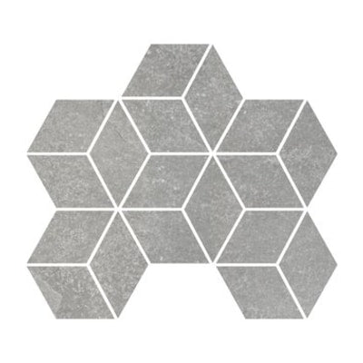 Fashion Stone Light Grey Rhomboid Mosaic Tile (Matt Finish) (6 per Box)