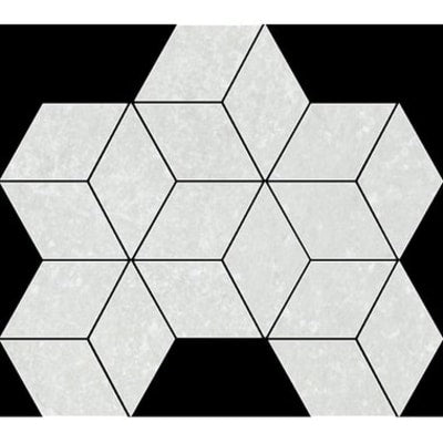 Fashion Stone Ivory Rhomboid Mosaic Tile (Matt Finish) (6 per Box)