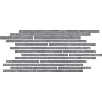 Fashion Stone Grey Lappato Thin Muretto Mosaic 300mm x 600mm (Box of 6)