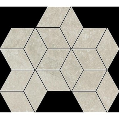Fashion Stone Beige Rhomboid Mosaic Tile (Lappato Finish) (6 per Box)