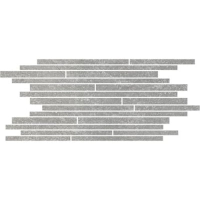 Fashion Stone Light Grey Lappato Thin Muretto Mosaic 300mm x 600mm (Box of 6)