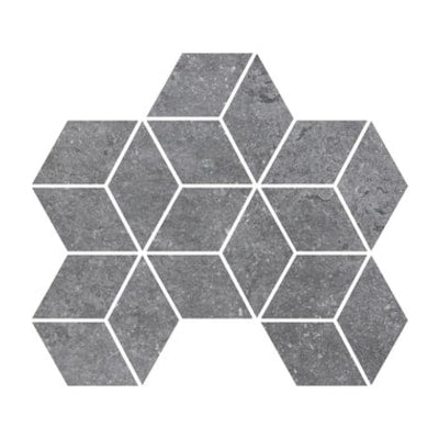 Fashion Stone Grey Rhomboid Mosaic Tile (Lappato Finish) (6 per Box)
