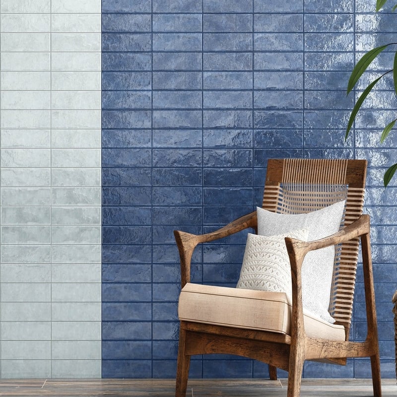 Marakkesh Light Blue Glossy - All Sizes