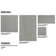 Load image into Gallery viewer, Indian Sandstone Patio Pack Kandla Grey (60 Slabs - 18.97m2 per Pack) - All Colours

